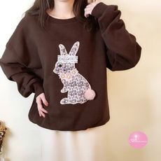 【現貨】韓國 正韓 可愛內刷毛毛球兔 上衣 【Bonjouracc】