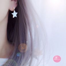 韓國 星星天然石造型 耳環 【Bonjouracc】