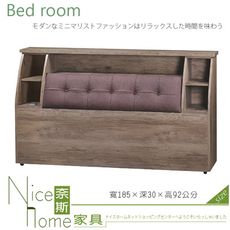 《奈斯家具Nice》209-9-HD 富貴仿古6尺床頭