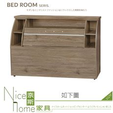 《奈斯家具Nice》328-06-HG 閃閃灰橡6尺床頭