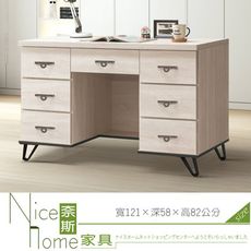 《奈斯家具Nice》870-1-HA 艾芮兒鋼刷白4尺書桌下座(600)