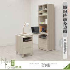 《奈斯家具Nice》565-06-HDC 萊米克4尺桌面書櫃組