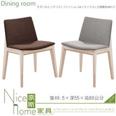 《奈斯家具Nice》60-26-HDC 伊諾克洗餐椅/白灰布、咖啡布