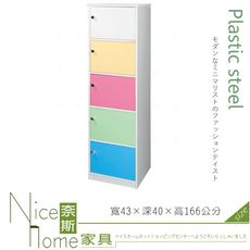 《奈斯家具Nice》197-24-HX (塑鋼材質)1.4尺五門置物櫃