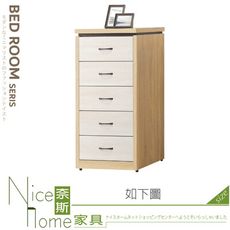 《奈斯家具Nice》089-04-HV 梧桐+白梧桐小五斗櫃