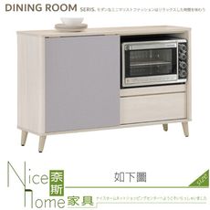 《奈斯家具Nice》361-01-HK 千葉4尺推門餐櫃/下座