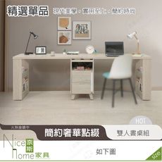 《奈斯家具Nice》660-04-HDC 萊米克8尺雙人書桌組/不含椅