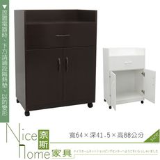 《奈斯家具Nice》257-03-HKM (塑鋼家具)2.1尺胡桃碗盤櫃/餐櫃