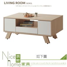 《奈斯家具Nice》353-03-HG 4尺雙面茶几/白仿皮