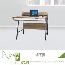 《奈斯家具Nice》091-02-HH 佐賀仿古木色3.4尺電腦桌/書桌