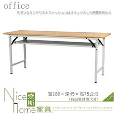 《奈斯家具Nice》082-30-HWD 環保塑鋼會議桌/木紋面/折合桌