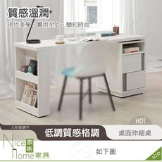 《奈斯家具Nice》645-02-HDC 凱倫5尺桌面伸縮桌/不含椅