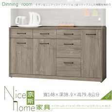 《奈斯家具Nice》815-16-HJ 艾倫5尺木面餐櫃下座