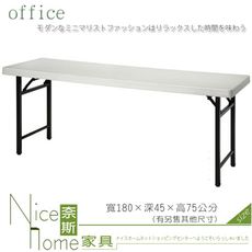 《奈斯家具Nice》082-32-HWD 折合環保塑鋼會議桌/白色