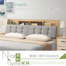 《奈斯家具Nice》201-2-HG 原切雙色6尺床頭(#250)