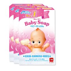 【牛乳石鹼】日本製低刺激無添加嬰兒皂-3入組(90g*3入)