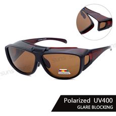 頂級上翻式偏光套鏡  Polarized 抗UV400 防眩光 反光 (可套鏡)【S8042】