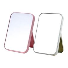 桌面化妝鏡  化妝鏡 可折疊化妝鏡 隨身鏡 簡約折疊鏡 便攜化妝鏡 簡易梳妝鏡 檯式化妝鏡A008