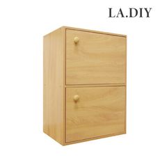 《LA.DIY》二層木紋門櫃
