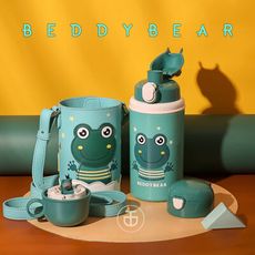 【TD】韓國BEDDYBEAR星空系列浮雕款中透版316不鏽鋼保溫瓶  兒童水壺 保溫水壺