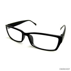 菱格設計平光眼鏡 黑框眼鏡 有鏡片 氣質款 惡南宅急店【0001M】