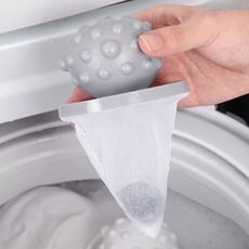 漂浮型洗衣機過濾網袋 洗衣機清潔除毛器 濾毛器 J3113