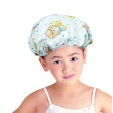 雙層防水材質布 兒童浴帽 J208