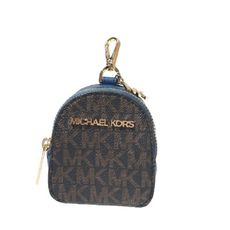 MICHAEL KORS 藍色卡哇伊後背包造型鑰匙圈 # 35F0GTVK0V