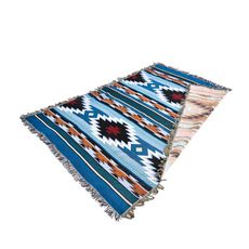 OUTSY民族風露營居家雙面針織蓋毯沙發毯 150×125cm(M)