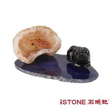 石頭記 療癒寶庫 (貔貅+迷你聚寶盆組) 辦公桌景觀擺飾 多款色選