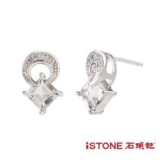 石頭記 天然白水晶純銀耳環-精靈之舞 閃耀