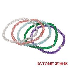 石頭記 水晶手鍊-設計師經典手創系列-彩虹花園 (五件一組)