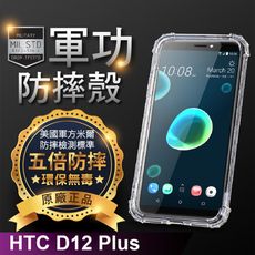 【原廠正品】HTC D12+美國軍事規範防摔測試-軍功防摔手機殼 五倍防摔 環保無毒