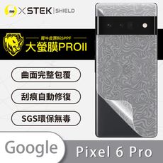 【大螢膜PRO】Google Pixel 6 Pro 全膠背蓋保護貼 保護膜 背貼-水舞碳纖維