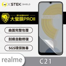 O-ONE【大螢膜PRO】realme C21 全膠螢幕保護貼 環保無毒 犀牛皮 MIT 保護膜