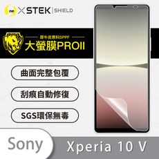 【大螢膜PRO】SONY Xperia10 V全膠螢幕保護貼 環保無毒MIT 背貼 犀牛皮