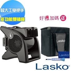 【美國 Lasko】AirSmart黑武士渦輪循環風扇 U15617TW 送收納袋+風扇清潔刷