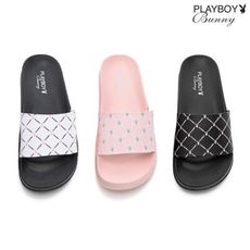 【PLAYBOY】極簡菱格Q軟輕量休閒拖鞋-PYT002