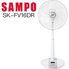 【SAMPO 聲寶】福利品。  16吋7段速微電腦遙控DC直流電風扇 SK-FV16DR