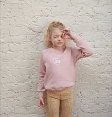 【TiDi】英國 Bob & Blossom LOVE 粉色刷毛長袖衛衣(1-6歲) 長袖上衣