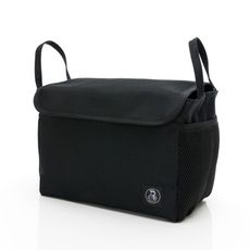 【TiDi】經典萬用帶蓋網袋分隔袋 袋中袋 媽媽袋整理包 防潑水 素色個性黑款