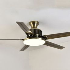 48寸變頻雙控 裝飾燈 吊燈 變頻風扇 風扇燈臥室 簡約餐廳電風扇燈變頻北歐吸頂燈扇復古客廳吊扇燈