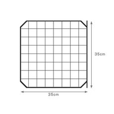鐵網門片【黑】【35x35cm】／需另外搭配卡扣 寵物圍欄 狗籠 貓籠 組合鐵網 鐵柵欄 櫃子 鐵架