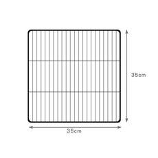直密鐵網片【黑】【35x35cm】／需另外搭配卡扣 寵物圍欄 狗籠 貓籠 組合鐵網 鐵柵欄 櫃子 鐵