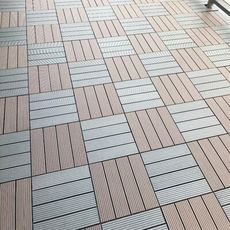 新二代塑木地板【直條紋款30cm(5色)】防腐 防水 木地板 陽台布置 拼接地板 防滑地板 地墊