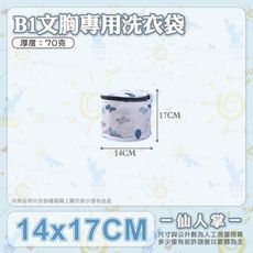 仙人掌洗衣袋【B1－文胸款－14x17cm】 厚度磅數:70克 防刮拉鍊 分類洗衣袋 護洗袋