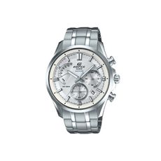 CASIO卡西歐 EDIFICE藍寶石玻璃銀黑不鏽鋼手錶(EFB-550D-7A)