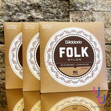D'Addario EJ33 Folk 古典 尼龍 民謠 吉他 弦 帶球頭 皆可裝 Ball End