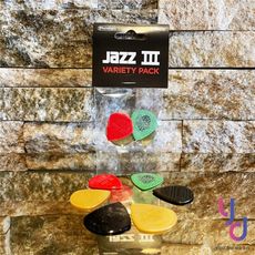 Dunlop PVP103 Jazz III Pick 一包六片 Variety 彈片 撥片 組合