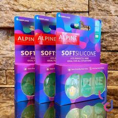 荷蘭製 Alpine Soft Silicone 塑型 矽膠 耳塞 一盒三組 睡眠 游泳 降噪 親膚